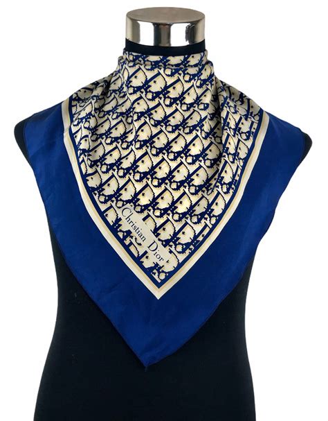 dior blue silk scarf|genuine christian Dior scarves.